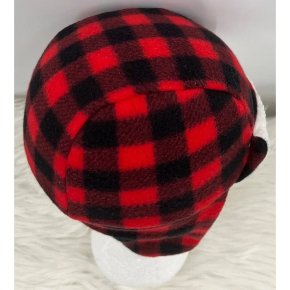 Hudson Baby 18/24 Mos Buffalo Check Plaid Aviator Trapper Hat Mitten Bootie Set
